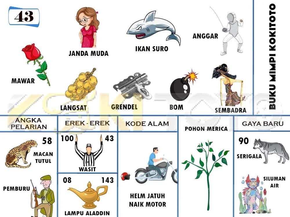 Buku mimpi 43