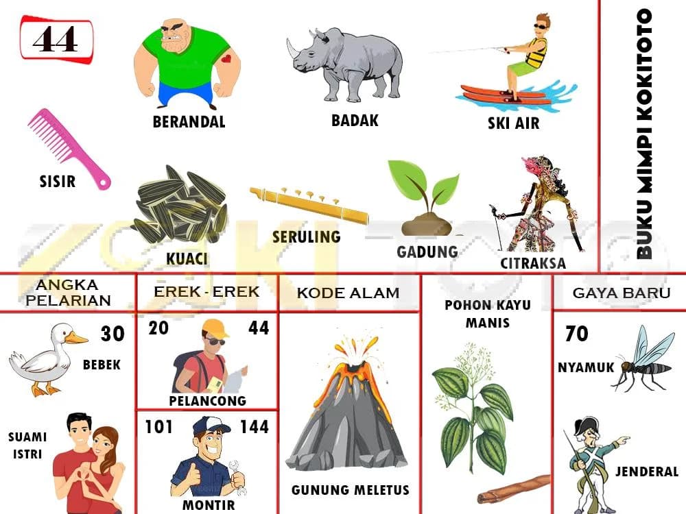 Buku mimpi 44