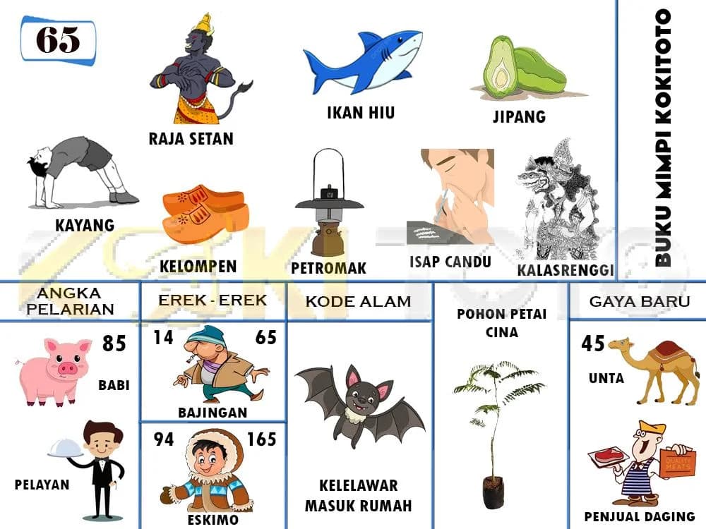 Buku mimpi 65