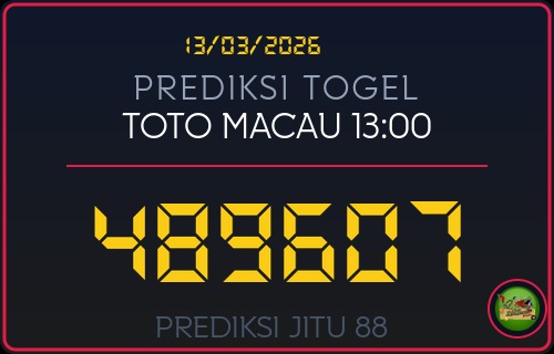 Prediksi Toto Macau 13:00 Terbaru 13/03/2026 | Angka Main dan Rumus Harian