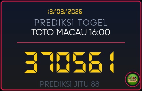 Angka Prediksi Toto Macau 16:00 Hari Ini 13/03/2026 untuk Pemantauan Harian